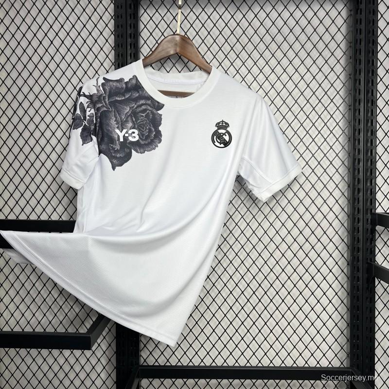 24/25 ريال مدريد Y-3 قميص أبيض خاص Y-3 ريال مدريد 24/25
