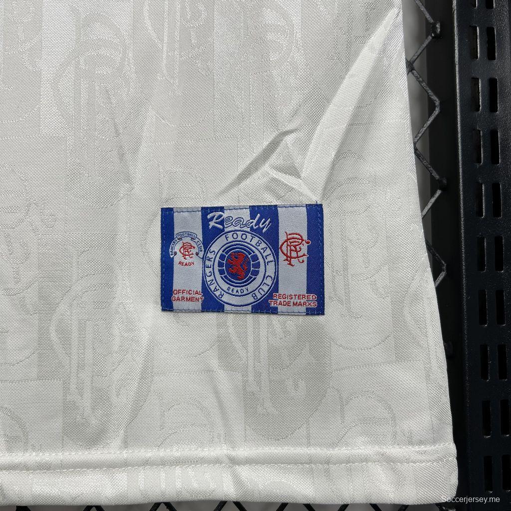 قميص أبيض ريترو 96/97 غلاسكو رينجرز ذهاباً وإياباً
