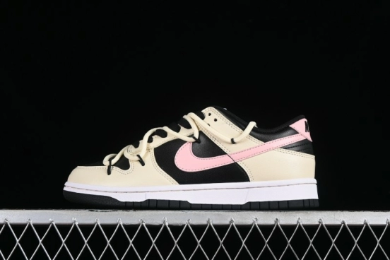 Nike Dunk Low SB Casual Skate Shoes with Smoked Rose Design - FD1232-001