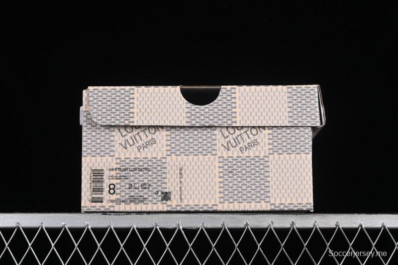 Nike SB Dunk Low LV Collaboration - Beige Grey Crystal Sole Night Light Anniversary High-End Custom Low-Top Casual Sneakers - CR8033-503