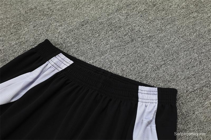 24/25 ريال مدريد 24/25 قميص أبيض خاص بأكمام قصيرة + شورت قصير الأكمام أبيض