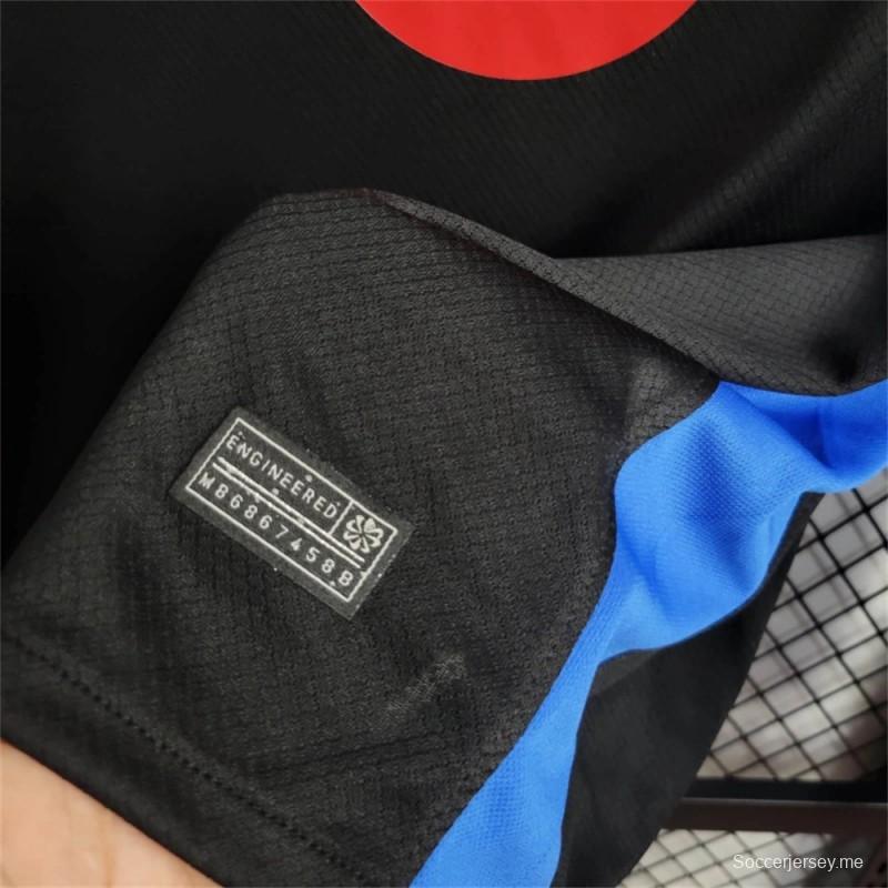 2024/25 2024 قميص برشلونة Away أسود بمناسبة مرور 125 عاماً على تأسيسه