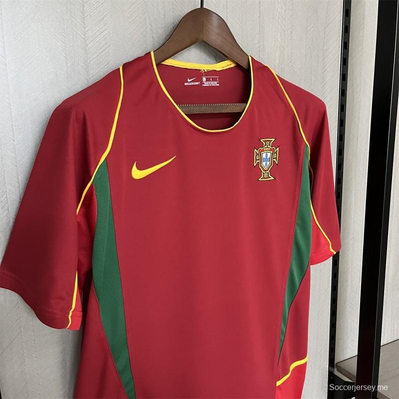 قميص منتخب البرتغال 2002 ريترو هوم جيرسي