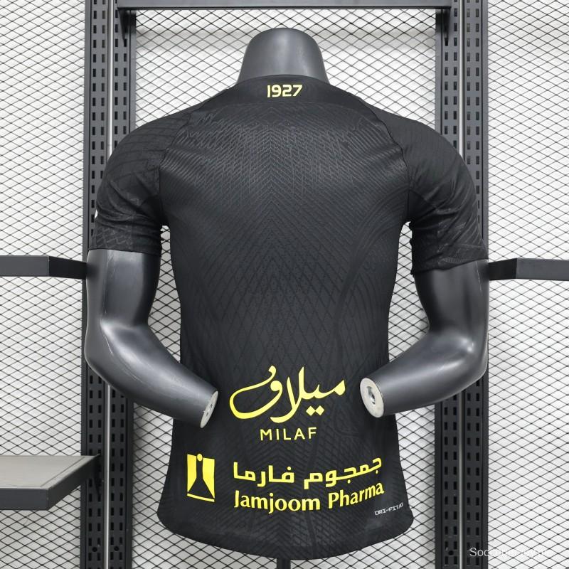 إصدار اللاعب 25/26 قميص الاتحاد الثالث أسود اللون أسود 25/26
