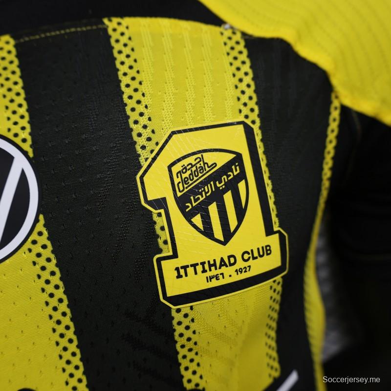 إصدار اللاعب 25/26 قميص نادي الاتحاد المنزلي