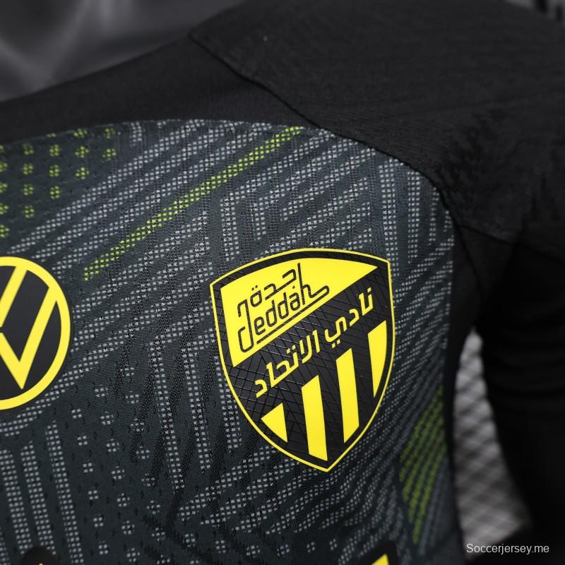 إصدار اللاعب 25/26 قميص الاتحاد الثالث أسود اللون أسود 25/26
