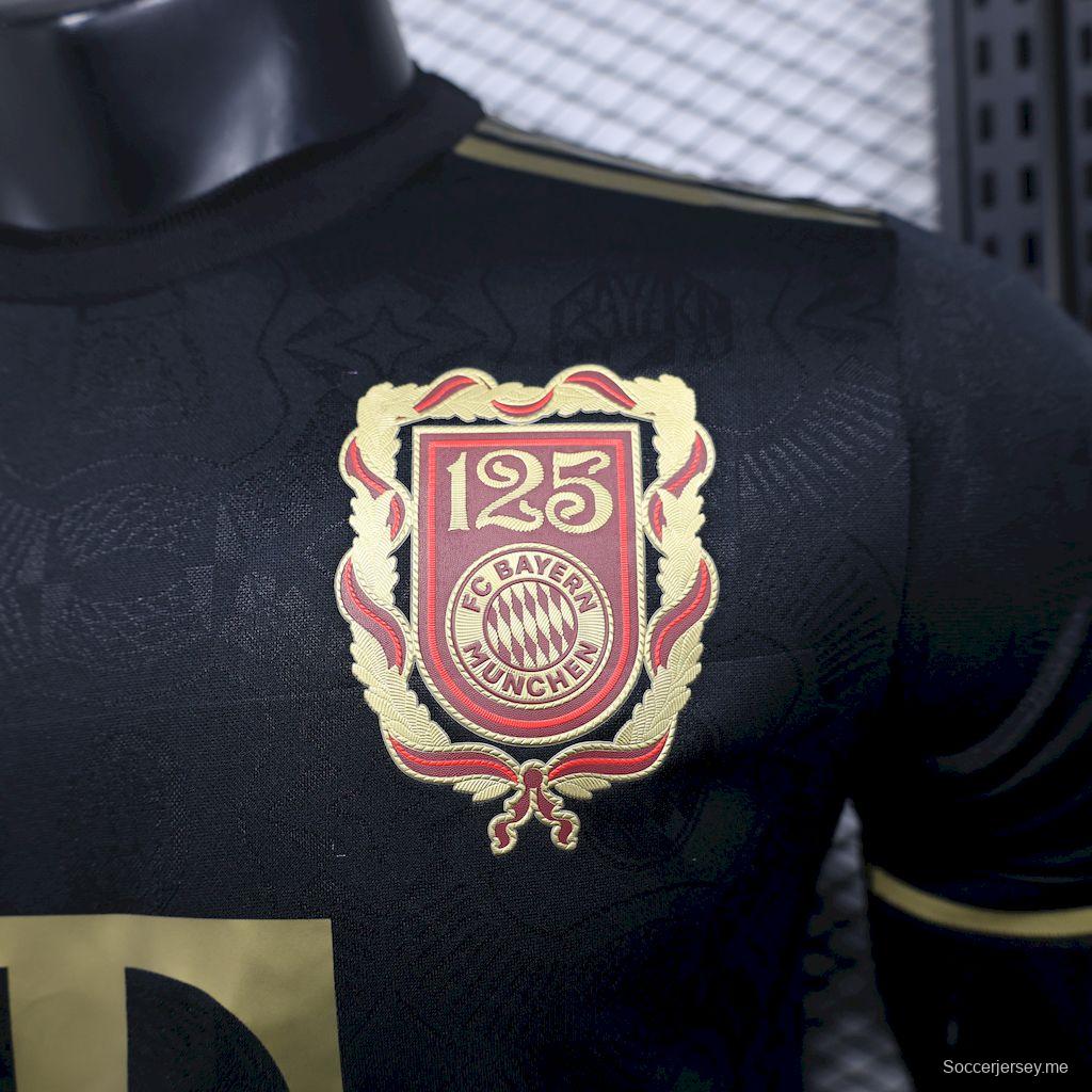 2024/25 نسخة اللاعب 2024/25 قميص أسود بمناسبة الذكرى 125 لتأسيس بايرن ميونيخ