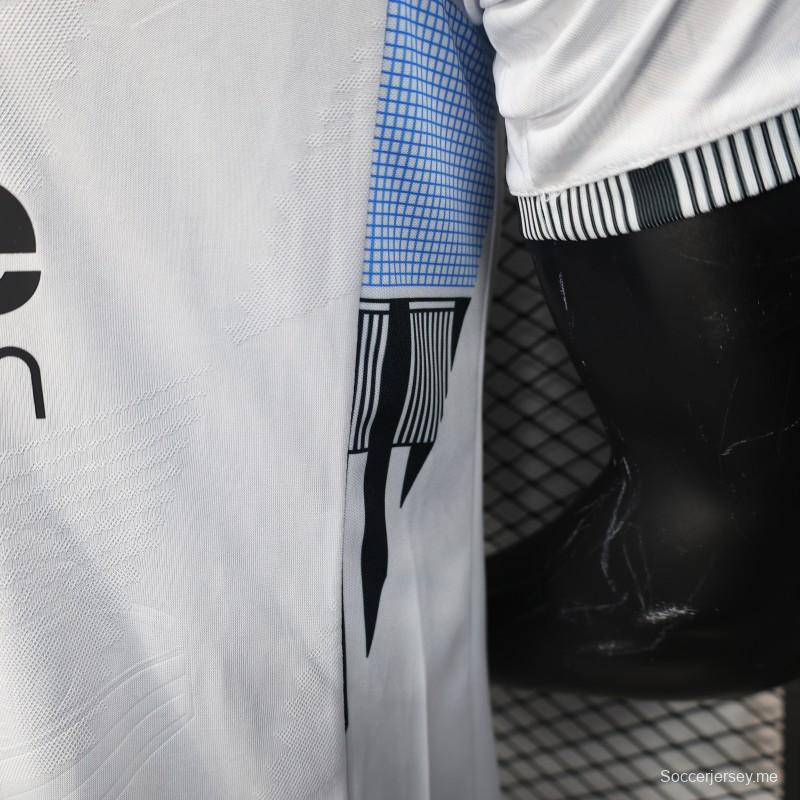 إصدار اللاعب 25/26 قميص سانتوس المنزلي مع الرعاة