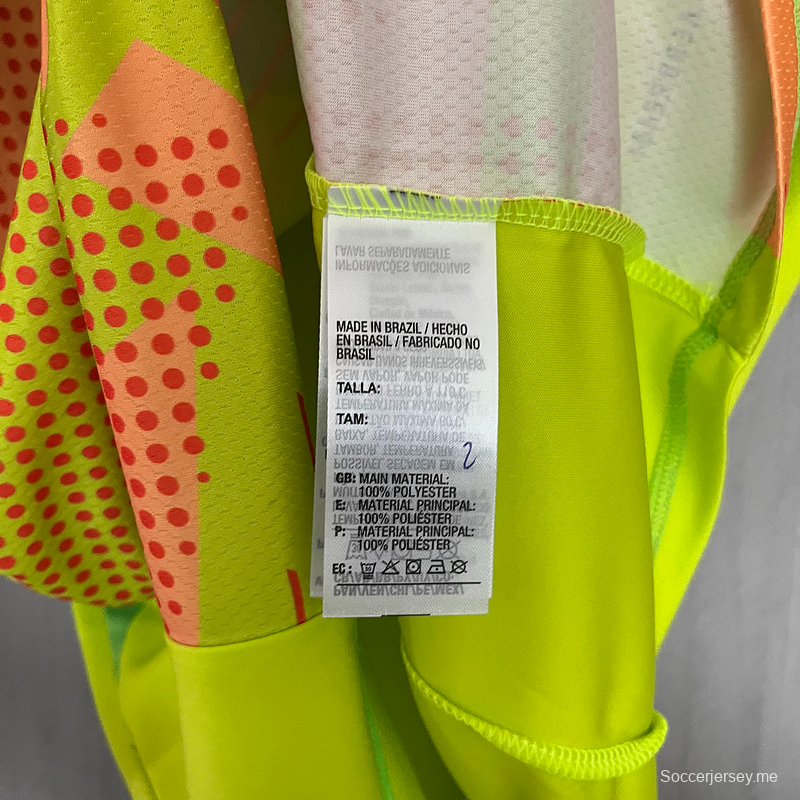 25/26 قميص حارس مرمى فلامنجو فلامنجو أخضر فلوري S-XXXXL