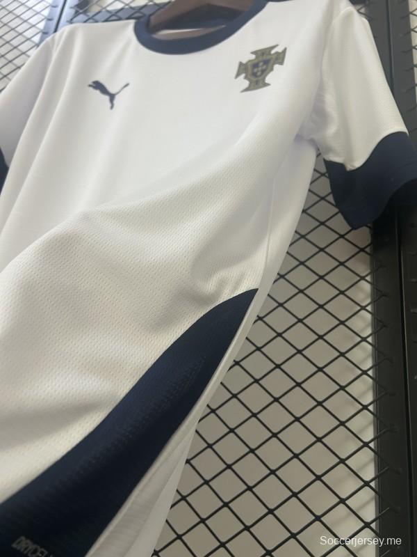 2025 البرتغال 2025 قميص تدريب البرتغال الأبيض