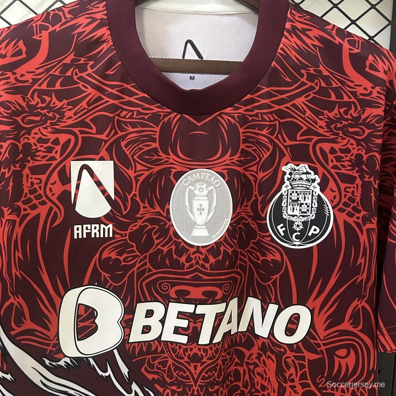 25/26 بورتو بورتو إصدار خاص أحمر اللون الأحمر