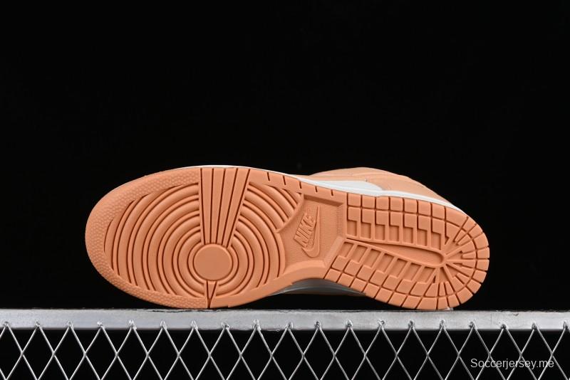 Nike Dunk Low "Harvest Moon" SB Skateboarding Shoes in Beige Orange - DD1503-114