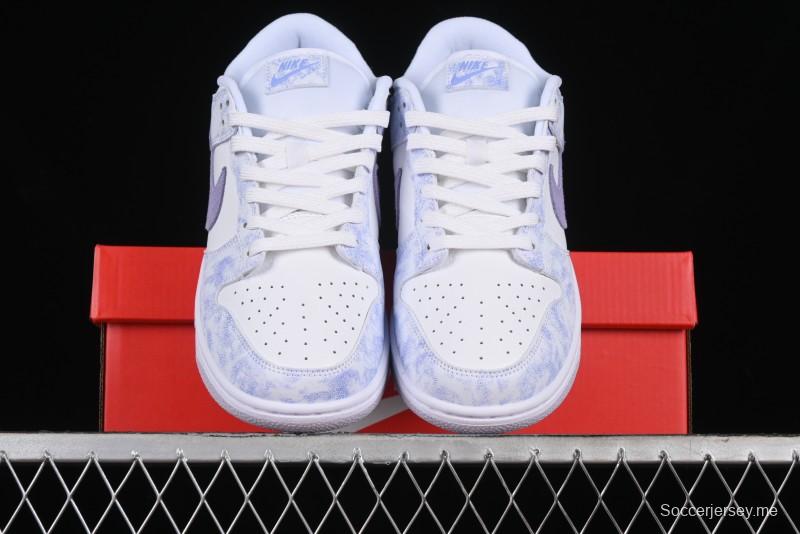 Nike SB Dunk Low Premium White Light Purple Skateboarding Shoes - DM9467-500