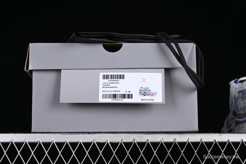 Balenciaga Runner Kith Four Color Retro Casual Sneakers - W3RMU9554