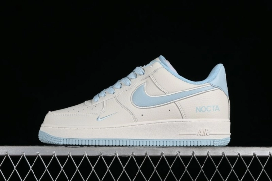 Nike Nocta x Nike Air Force 1 '07 Low Casual Sneakers with 3M Reflective Details and Full-Length Air Cushion - NO0224-026