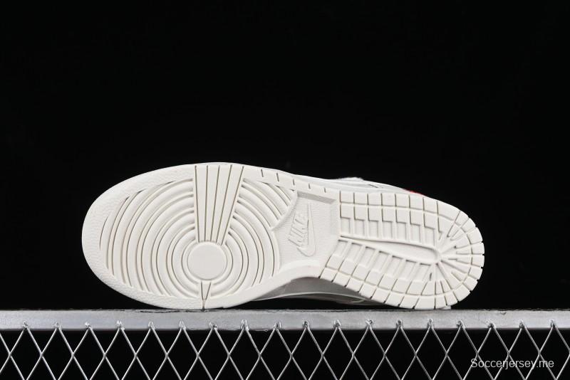 Stussy x Nike SB Dunk Low Anniversary Custom Retro Sneakers with Original S Titanium Accessory - SJ2068-259