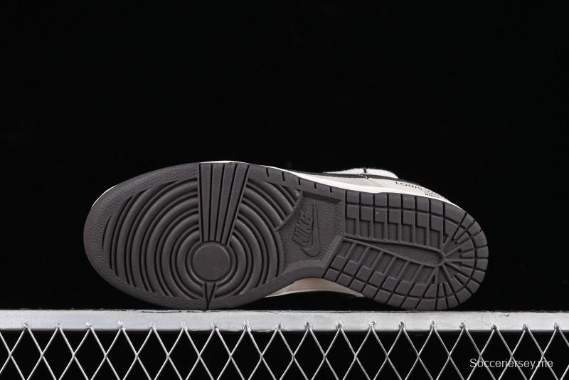 Nike SB Dunk Low LV Collaboration - Coffee Pig Anniversary High-End Custom Low-Top Casual Skate Shoes - XX2025-328