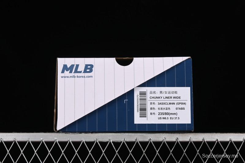 MLB NY Chunky Liner Wide Height-Increasing Platform Sneakers - 3ASXCLW4N07ABS