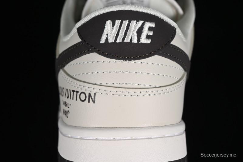 Nike Dunk Low LV Collaboration High-End Custom SB Low-Top Casual Skate Shoes - FC1688-400