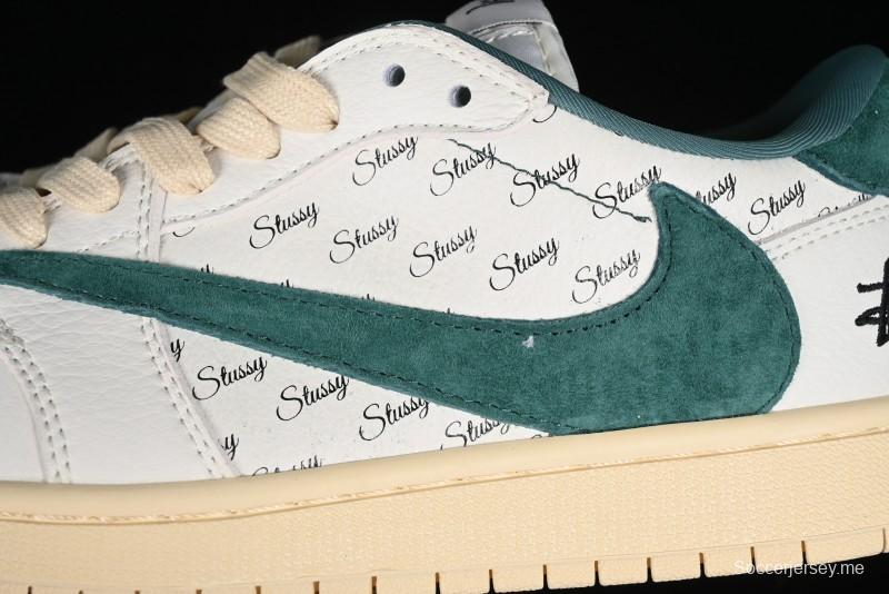Nike Travis Scott x Fragment Design x Air Jordan 1 Low OG SP AJ1 Retro Sneakers with Unique Collaboration Details - YQ2088-669