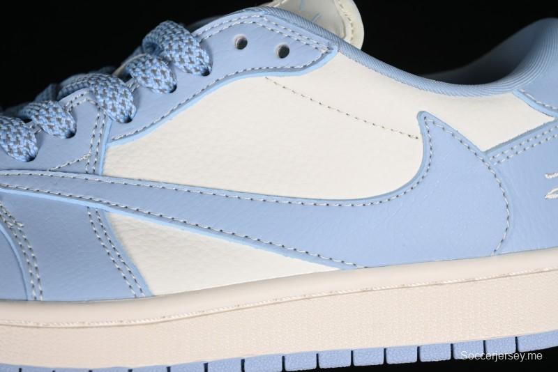 Nike Travis Scott x Fragment Design x Air Jordan 1 Low OG SP AJ1 Retro Sneakers - BB6588-101