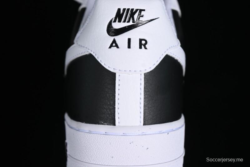 Nike Air Force 1 '07 Low Black White Broken Hook Casual Sneakers - HF9096-100