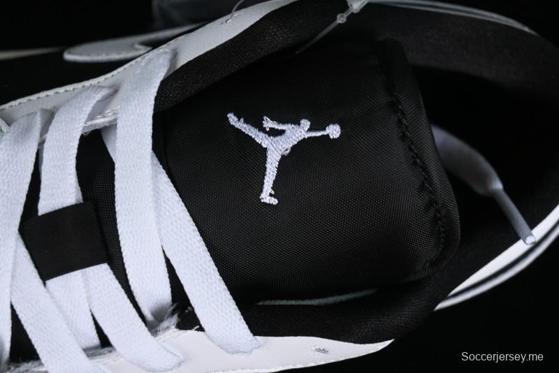 Nike Air Jordan 1 Low "Quai 54" Casual Sneakers in White Black Blue - HQ0764-001