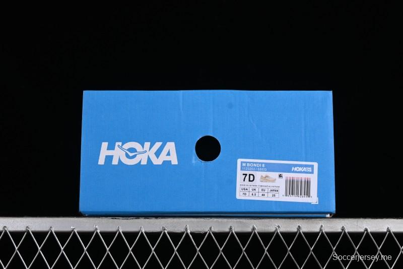 HOKA ONE ONE Bondi 8 Functional Cushioned Running Shoes with Soft EVA Midsole - 1123202 SSEG