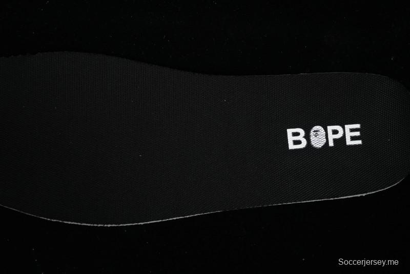 Nike SB Dunk Low BAPE Collaboration - Off-White Black Swoosh Anniversary Custom Low-Top Casual Skate Shoes - XD6188-037