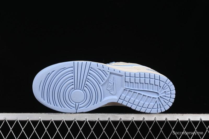 Nike SB Dunk Low UN Collaboration - Sky Blue Anniversary High-End Custom Low-Top Casual Skate Shoes - BB2699-212