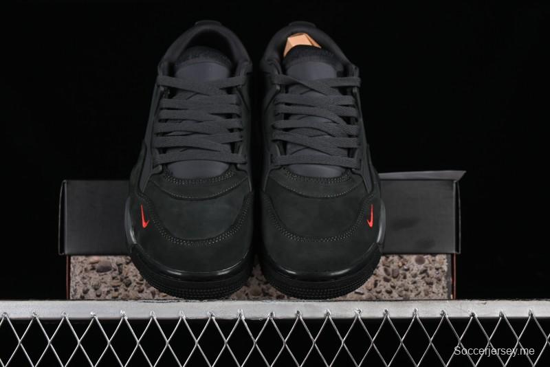 Nike Air Jordan 4 Remastered Retro Sneakers with Suede and Textile Upper - HF4334-004