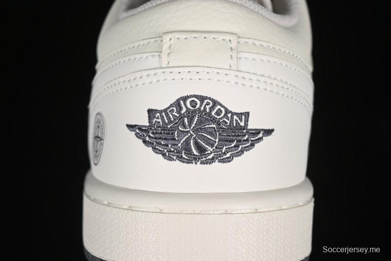 Nike Air Jordan 1 Low Retro Basketball Shoes Stone Island Collaboration - DC2024-025