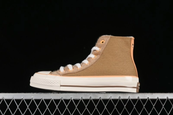 Converse Zoo Happy Pets Series High-Top Plush Lined Casual Sneakers for Autumn Winter - A12766C