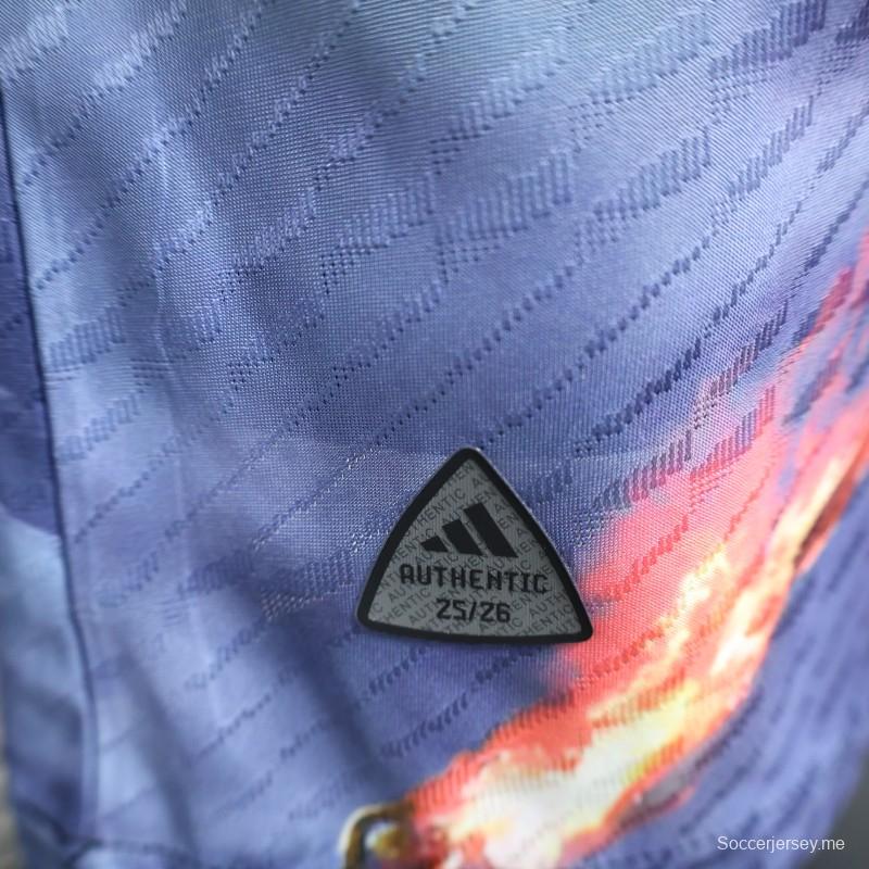 إصدار اللاعب 2025 اليابان 2025 اليابان NA ZHA الأزرق الداكن مع قميص التنين