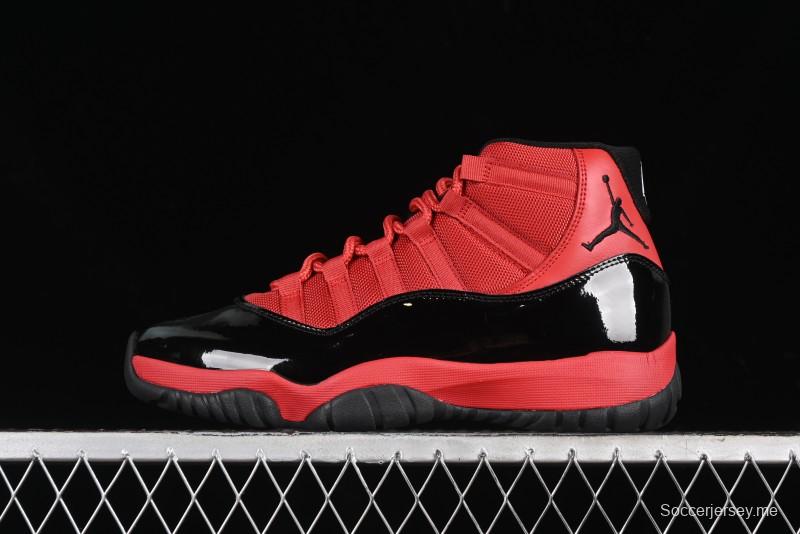Nike Air Jordan 11 Retro High Top Basketball Shoes in Black/Red - CT8012-600