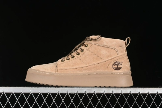 Timberland Outdoor Mid-Top Casual Martin Boots with Premium Suede Leather - TB10072SAND