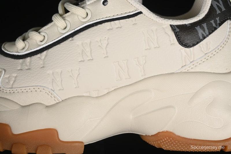 New York Yankees MLB Bigball Chunky Embo Monogram Thick Sole Sandals - 3ASHBEM4N50IVS