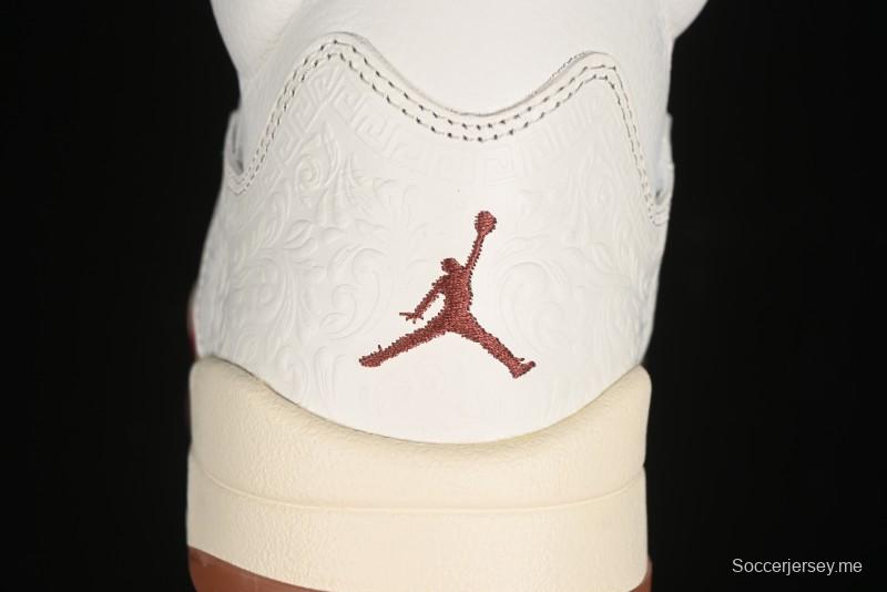 Nike Air Jordan 5 Retro "El Grito" Basketball Shoes with Mexican Flag Color Scheme - HF8833-100