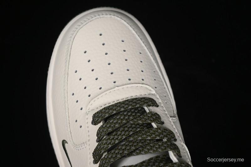 Nike Air Force 1 '07 Low QR Code Military Green Starry Sky Casual Sneakers - CU1836-966