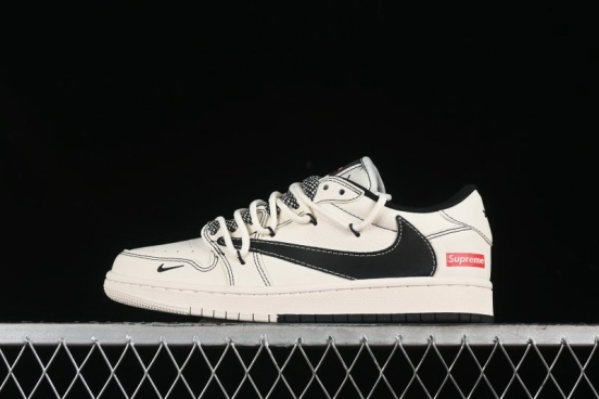 Nike Travis Scott x Fragment Design x Air Jordan 1 Low OG SP AJ1 Supreme Collaboration - SJ0086-134