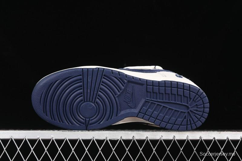 Nike SB Dunk Low BAPE Collaboration - Strap Blue Swoosh Anniversary Customized Low-Top Casual Sneakers SJ2068-298