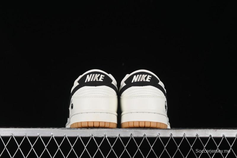 Nike SB Dunk Low Black 8 Collaboration - Beige Grey Black Gum Anniversary Custom Low-Top Casual Skate Shoes - CH6336-227