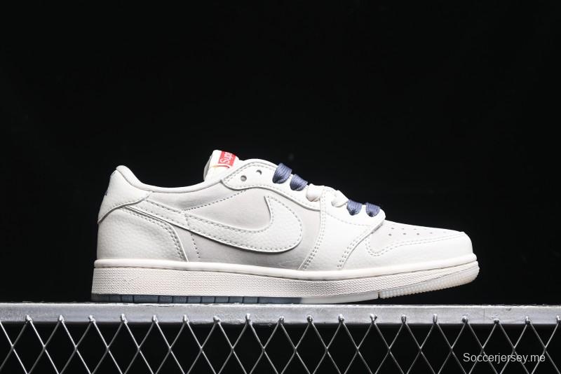 Nike Travis Scott x Fragment Design x Air Jordan 1 Low OG SP AJ1 Sup Collaboration - BB7518-001