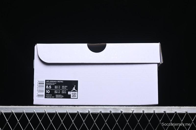 Nike Air Jordan 4 Retro White Thunder Basketball Shoes - FQ8138-001