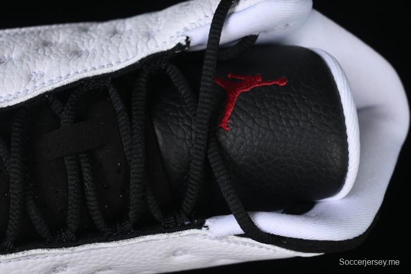 Nike Air Jordan 13 Retro Basketball Shoes in Black/White - 414571-104