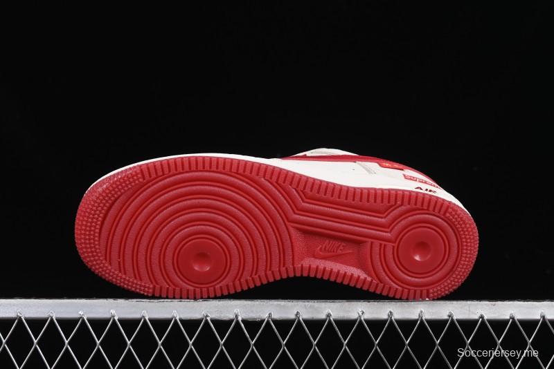 Nike Air Force 1 '07 Low Supreme Collaboration Year of the Snake Limited Edition Red Snake Swoosh Low-Top Casual Sneakers - HH7518-032