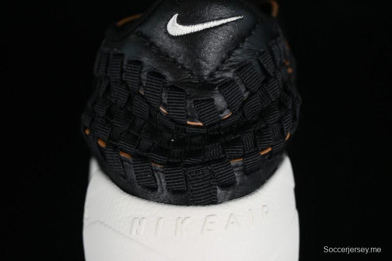 Nike Air Footscape Woven Asymmetrical Woven Slip-Resistant Low-Top Lifestyle Sneakers - FQ8129-010