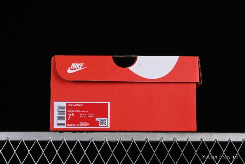 Nike Air Max 1 Premium Retro Running Shoes with Half-Sole Air Cushion - HJ3966-100