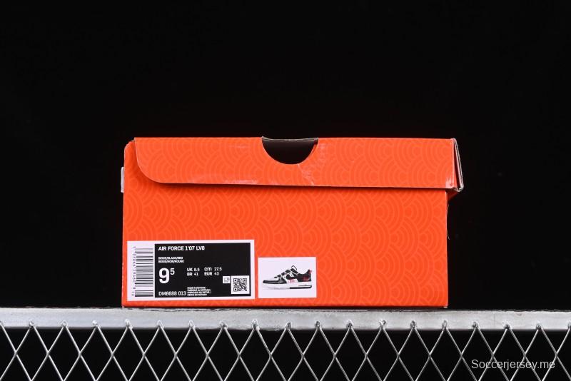 Nike Air Force 1 '07 Low Stussy Year of the Snake Limited Edition Black Snake Print Drawstring Casual Sneakers - DM6688-013