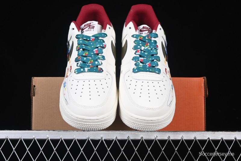 Nike Air Force 1 '07 Low Custom Christmas Party Casual Sneakers - DM0970-132